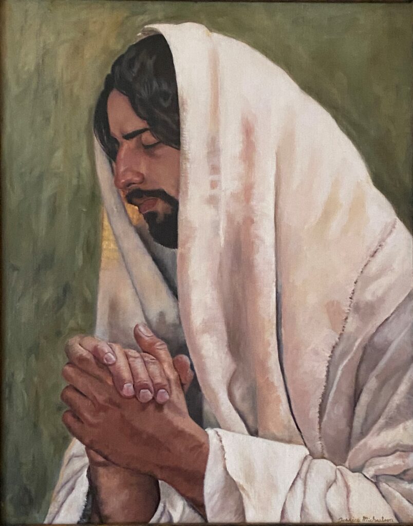 A painting of Christ. 