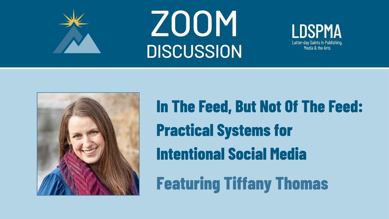 Zoom Discussion header with text and portrait